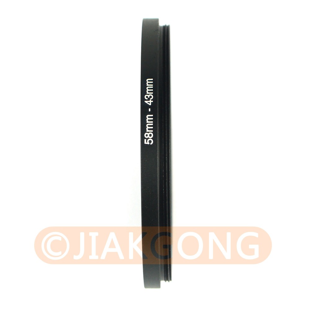 58mm-43mm 58-43 Step Down Filter Ring Stepping Adapter