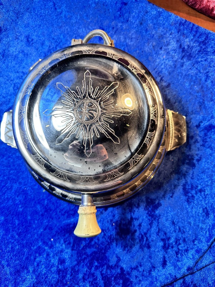 Edison Waffle Deco Vintage Iron Maker 1920s Old Working Really Nice Rare Design