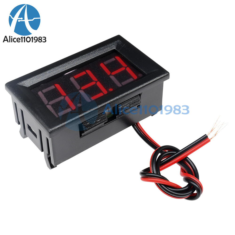 0.56" DC4.5-30V Voltmeter LED Panel Three Digital Display Volt Voltage Meter Red