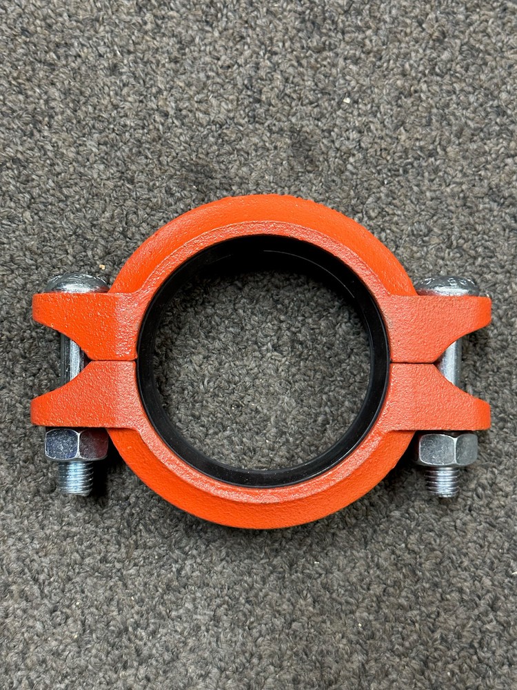 Standard 3" Red Iron Mechanical Grooved Flexable Pipe Coupling 600psi