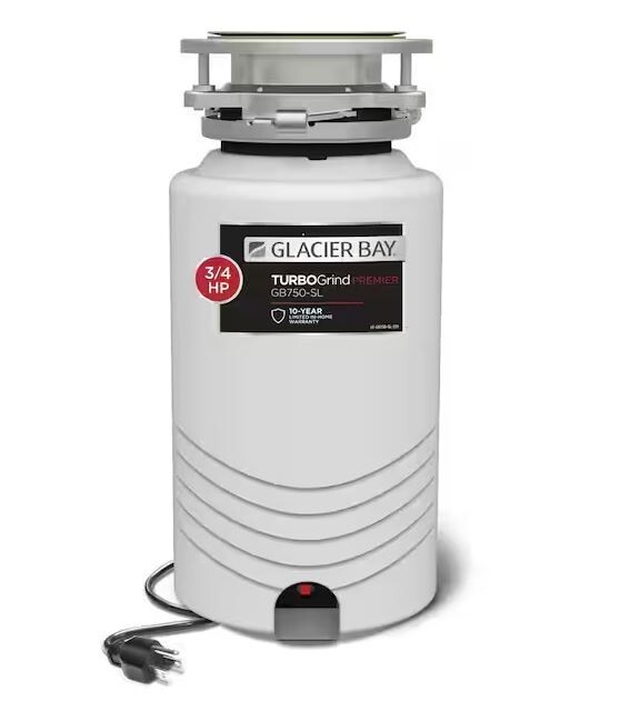 Glacier Bay Continuous Feed 3/4-Hp. W/ Power Cord Turbo Grind (A/B)