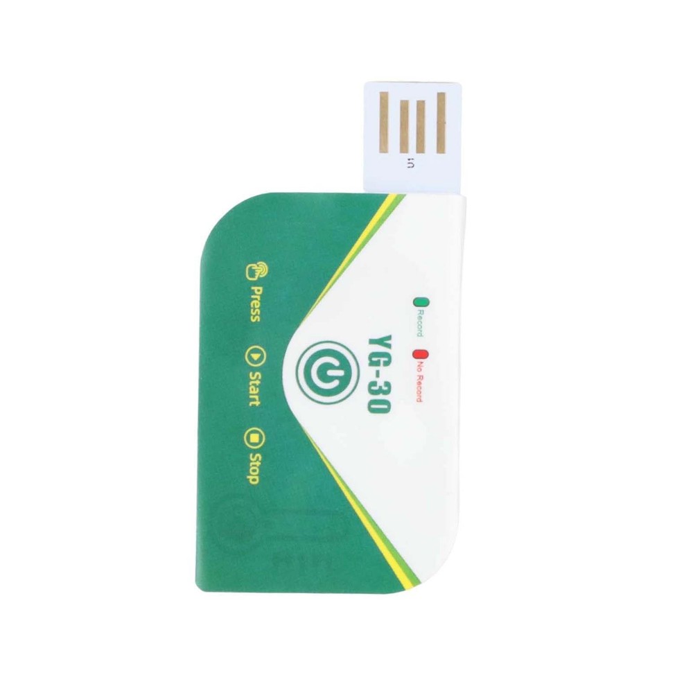 USB Data Logger Temperature IP67 Waterproof 180 Days Alarm Notification