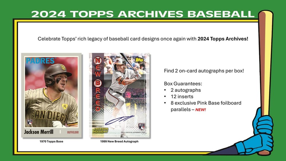 2024 TOPPS ARCHIVES BASEBALL HOBBY BOX