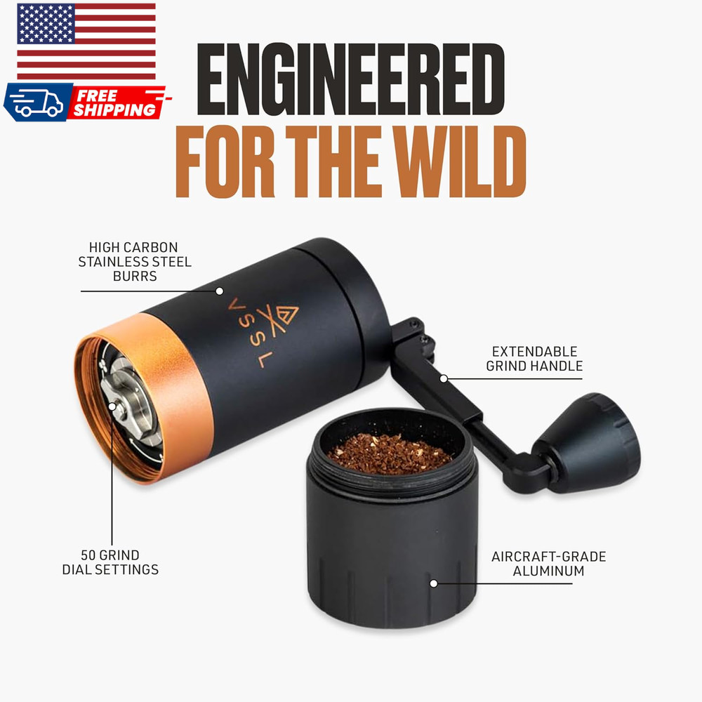 Java G25 Manual Coffee Grinder Coffee for Camping Bean Grinder Travel Pour over