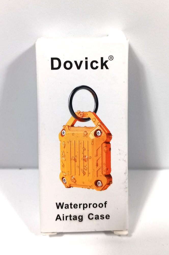 Orange Waterproof AirTag Case Dovick