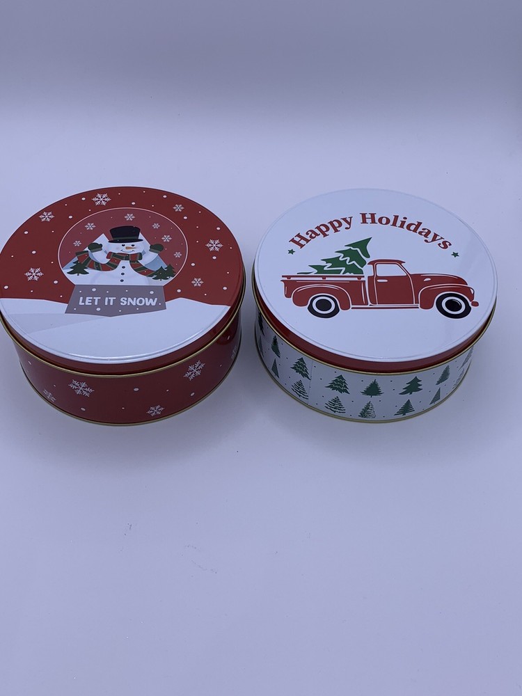 Holiday Tins Metal Containers