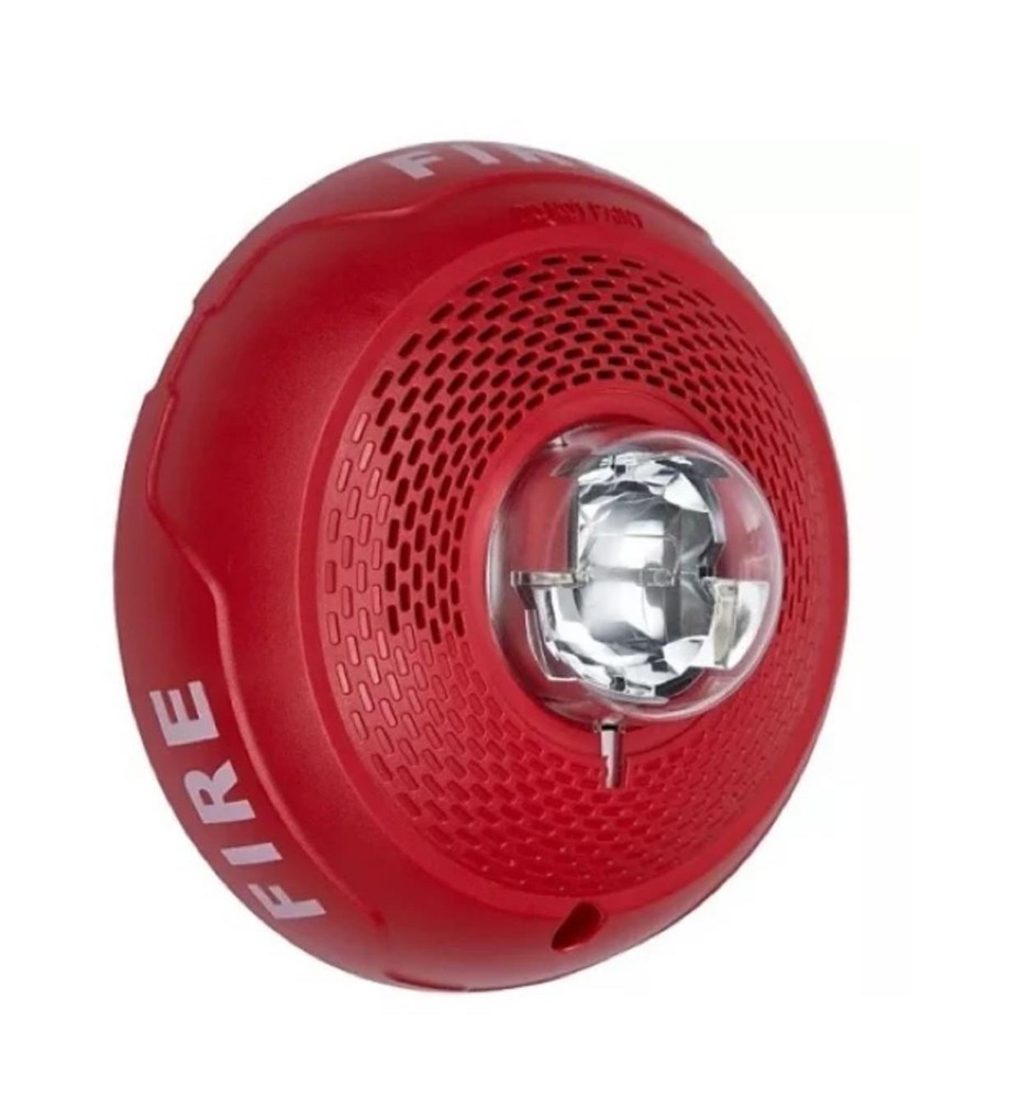 System Sensor SPSCRLED LED Speaker Strobe, Ceiling, Red P10