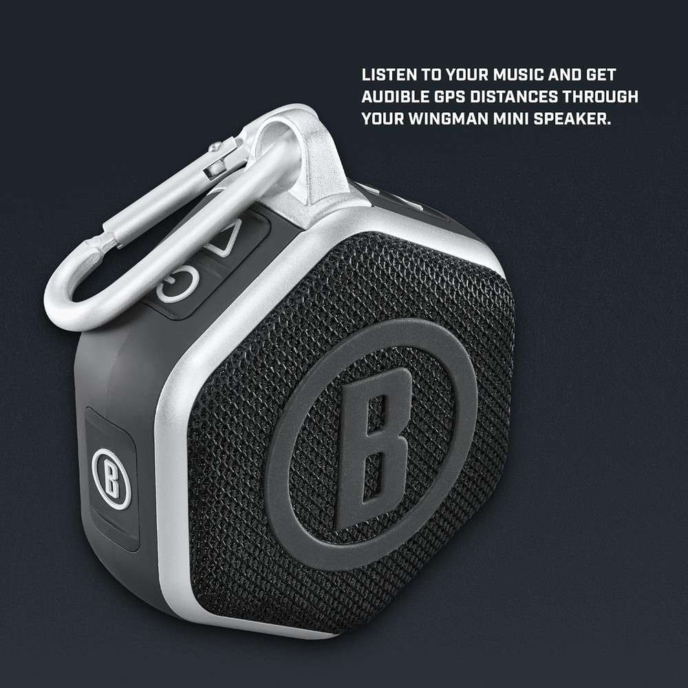 Golf Wingman Mini Bluetooth Speaker with GPS Black