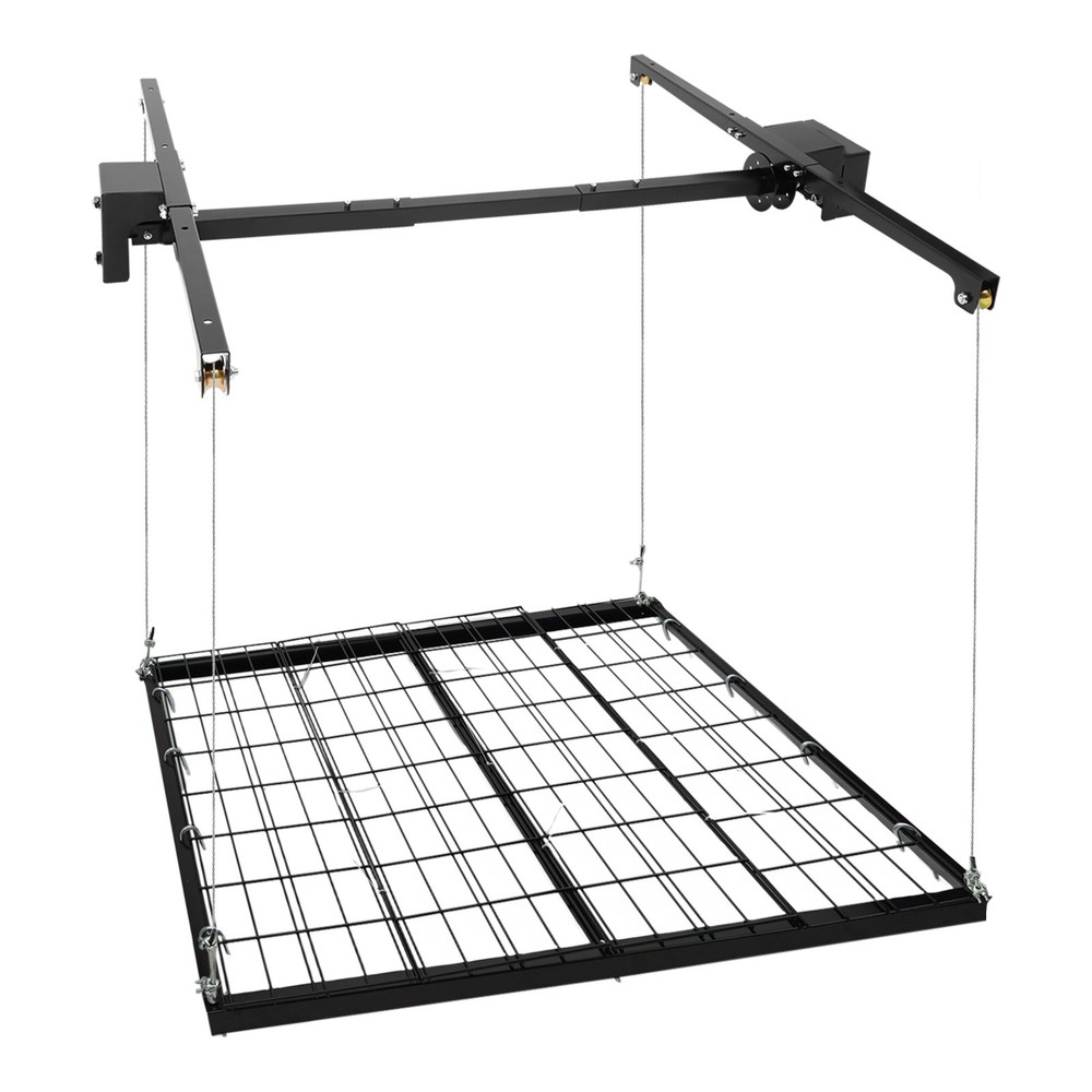 Adjustable Overhead Garage Storage Rack - Durable Carbon Steel Design