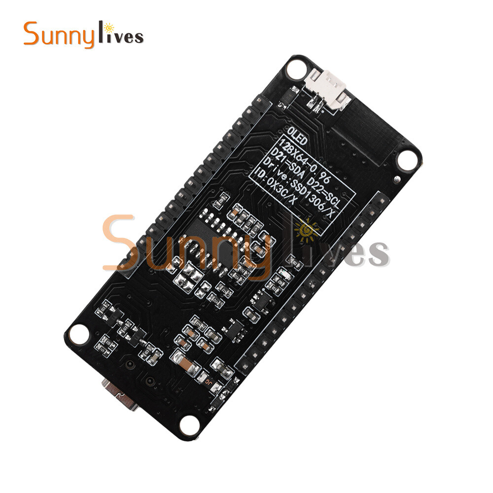 0.96" ESP32 ESP-WROOM-32D WIFI Bluetooth Development Board OLED CH340C Module