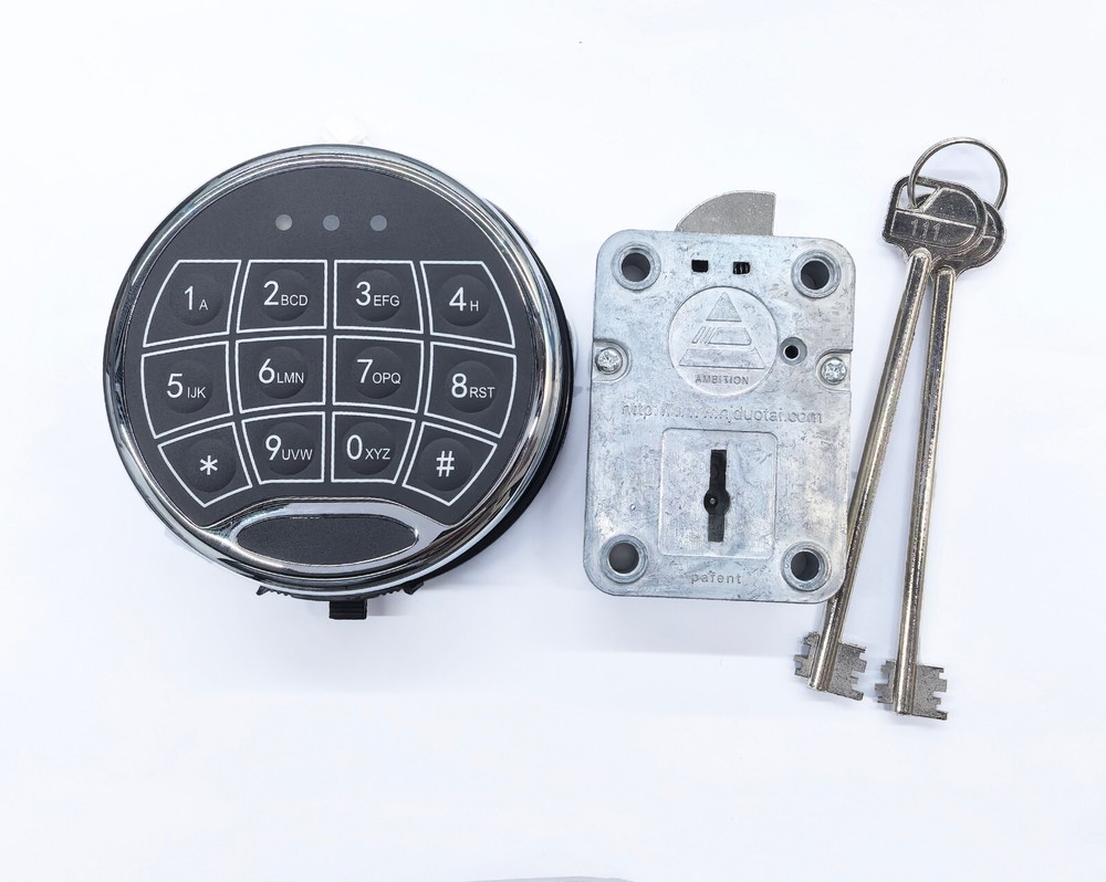 Ambition Safe Lock Replacement Electronic Keypad Lock Left Swing Bolt & 2 Keys