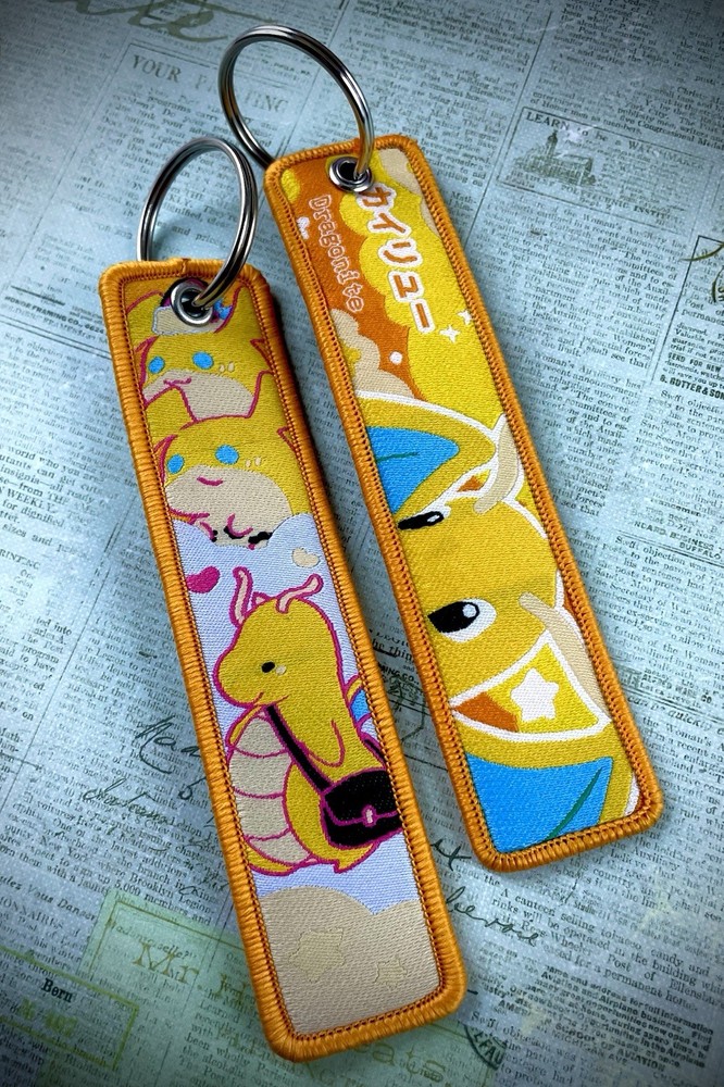 1 Piece Double Sided 5 Inch Pokemon Dragonite Keychain