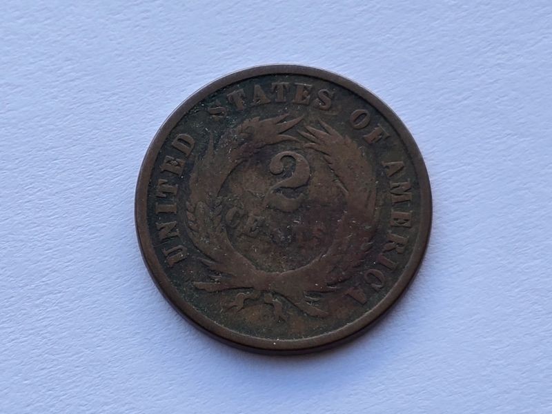 1865 Two Cents Good 11128