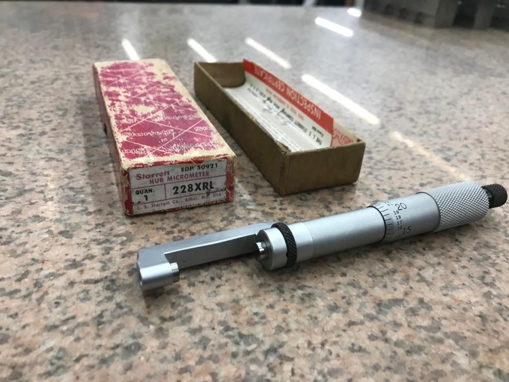 Starrett No. 228XRL Hub Micrometer