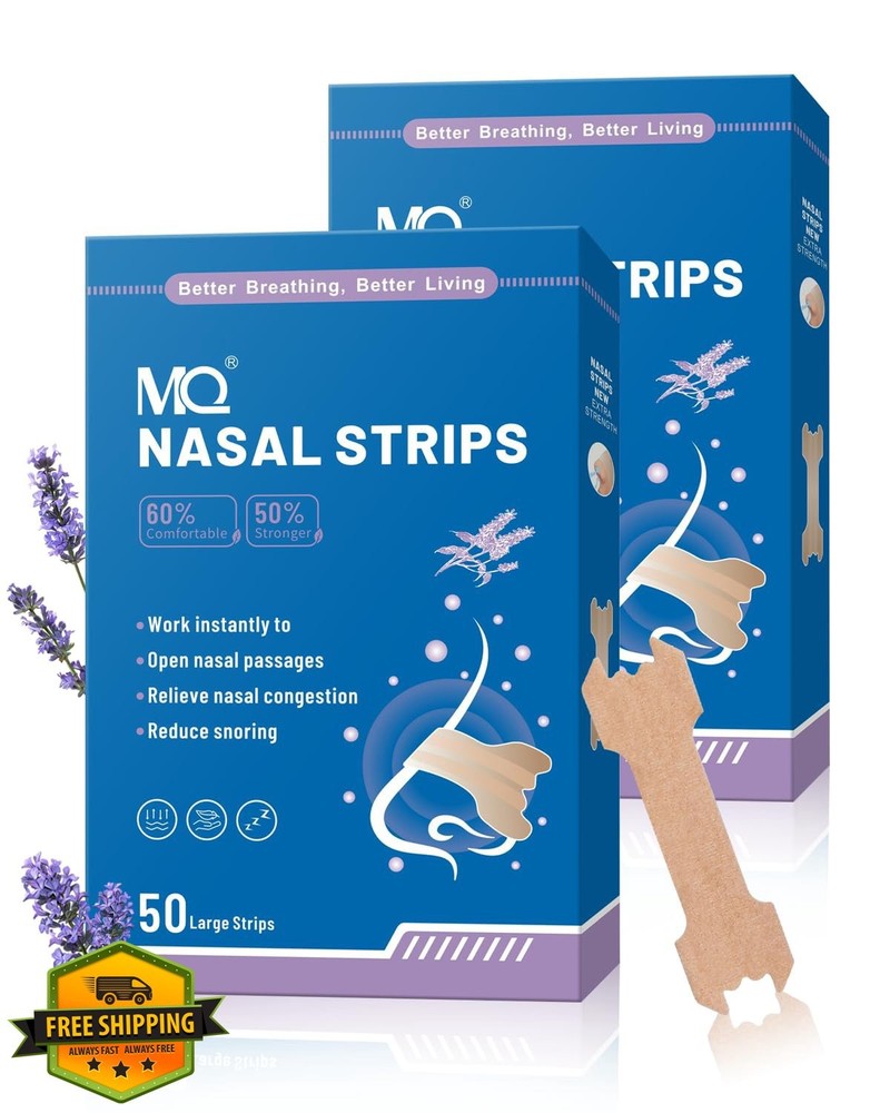 MQ 100ct Lavender Nasal Strips for Snoring Extra Strength
