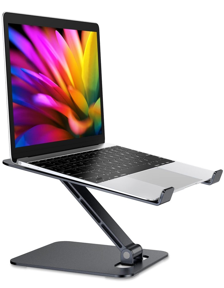 Foldable Laptop Stand Height Adjustable Ergonomic Computer Stand for Desk Alu...
