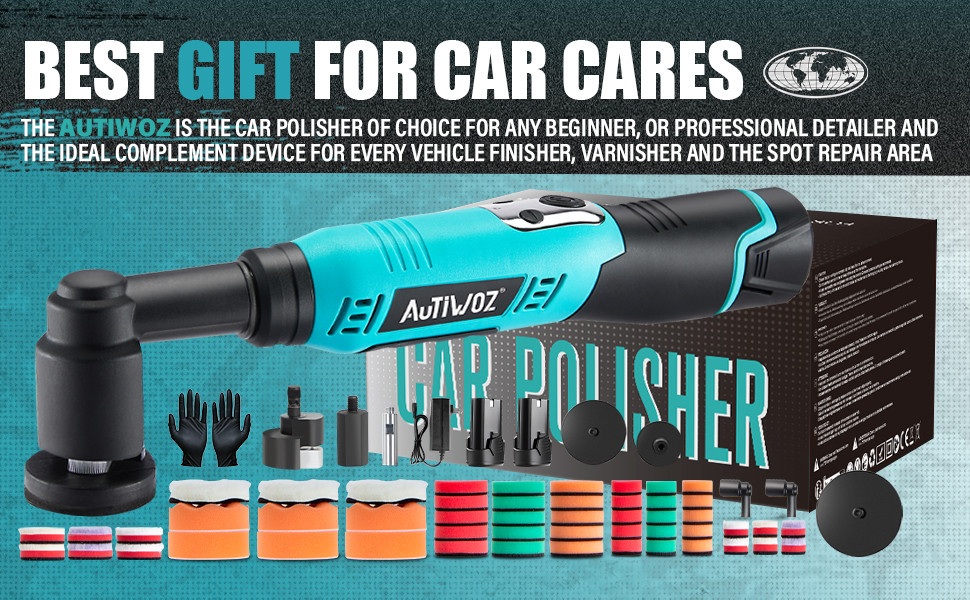 AUTIWOZ Cordless Mini Car Polisher Micro Scratch Remove Buffer Polishing Machine