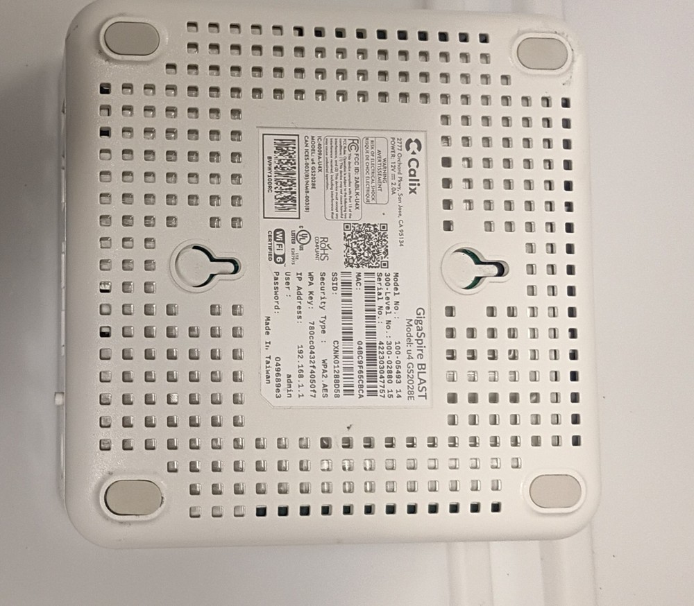 Ptera Gigaspire Blast U4 Wifi Router