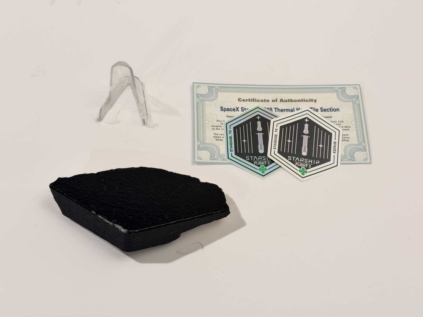 Space X Starship S28 Flight 3 Thermal Heat Tile IFT3 Genuine Recovered RARE!!