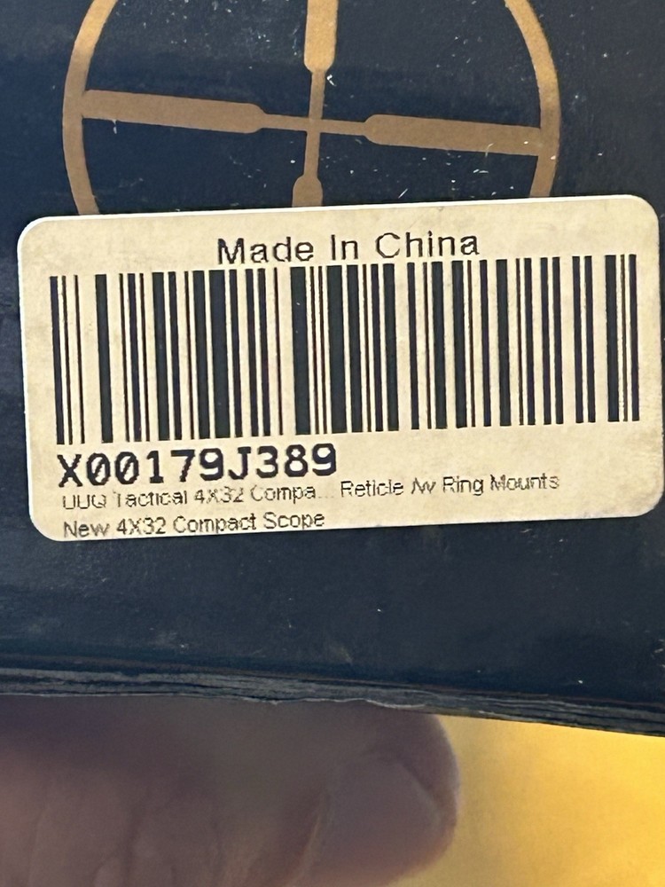 UUQ Tactical 4X32 Compact .223 .308 Scope Rangefinder Reticle