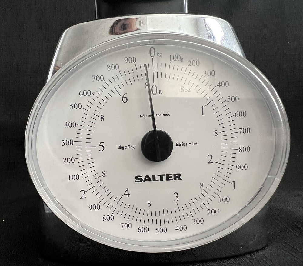 Salter Chrome Kitchen Dining Food Scale - Preowned