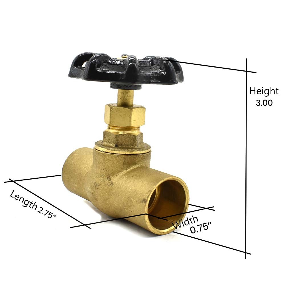 Thrifco 6415061 3/4 C x C Compression Stop