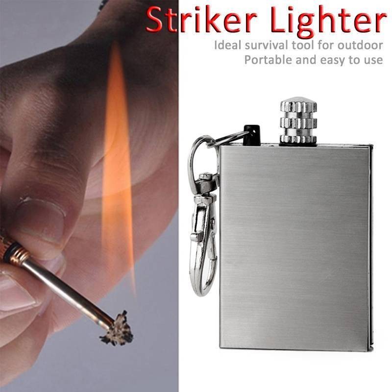 5PCS Waterproof Lighter Match Fire Starter Permanent Striker Emergency Survival