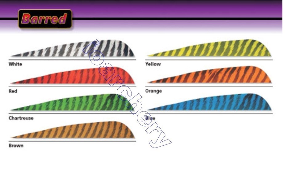 4" LW PARABOLIC  FEATHERS SOLID COLORS