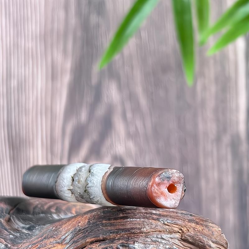 Natural Viewing Designer/China Inner Mongolia Weathered Agate Long Pipe