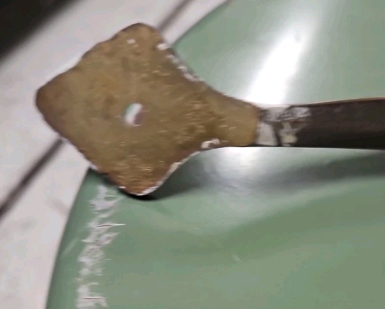 Vintage Antique Large Solid Brass Door Push Pull Ornate Handle Hole