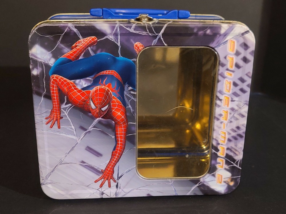 Marvel Spider-Man Metal Tin Lunch Box 2004 Kraft Singles