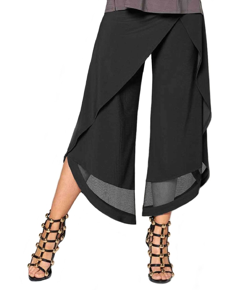 Focus ByJJ. Women's Wrap Mesh Pants-IT135