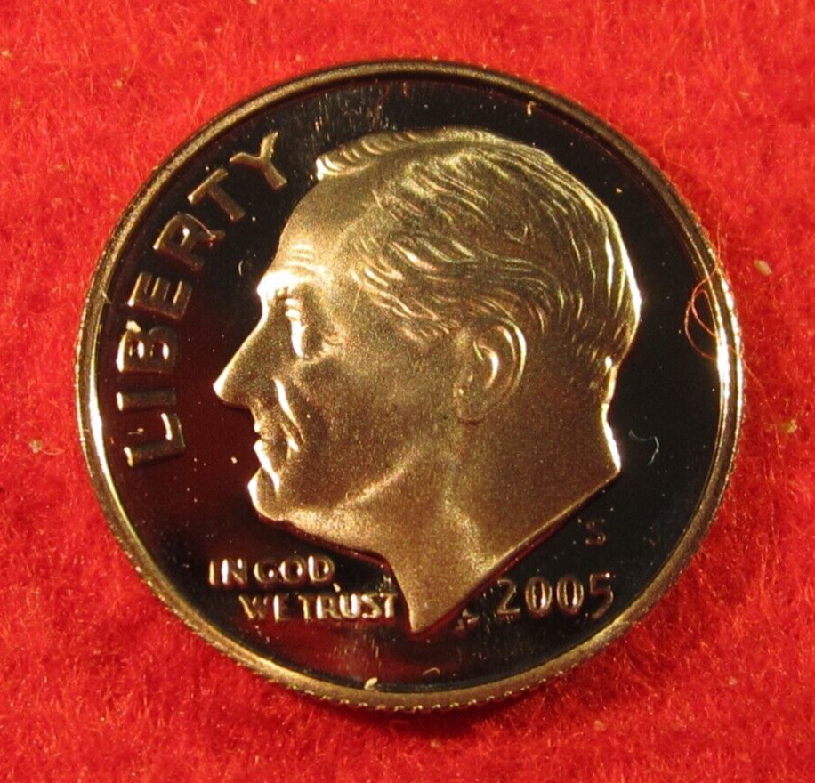 2005 S Clad Proof Roosevelt Dime - Uncirculated