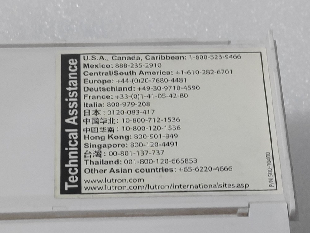 LUTRON GRAFIKintegrale 4 ZONE LIGHTING SCENE CONTROLLER 230V AC