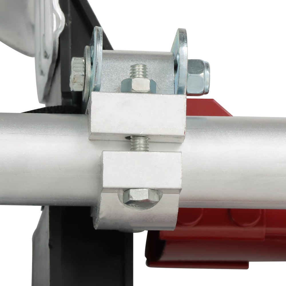 Adjustable Height Stilts Tool Aluminum Drywall For Painter Taping Red 24"-40"