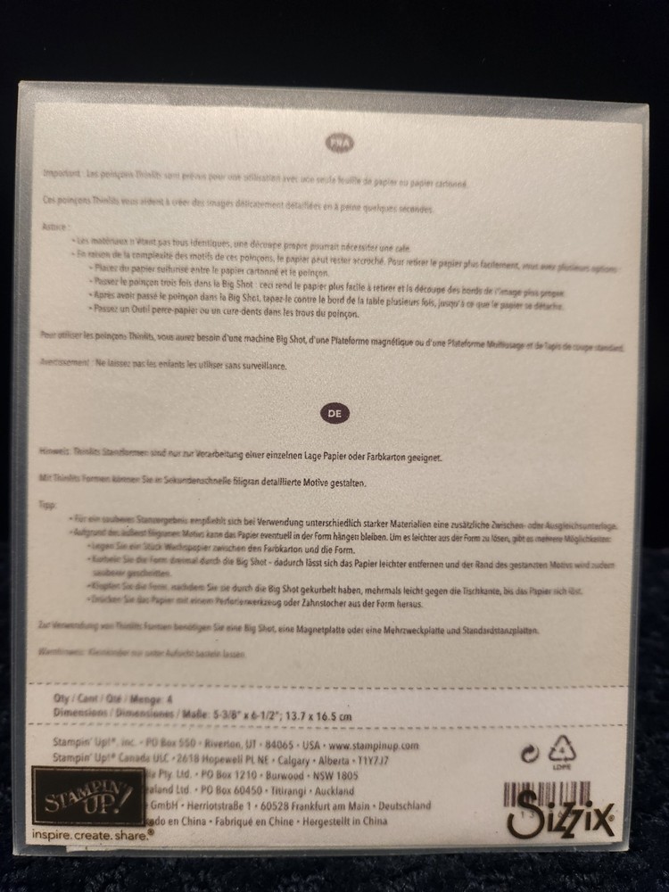 HELLO YOU THINLITS DIES Stampin' Up! #137363 Happy You Hello Thanks words