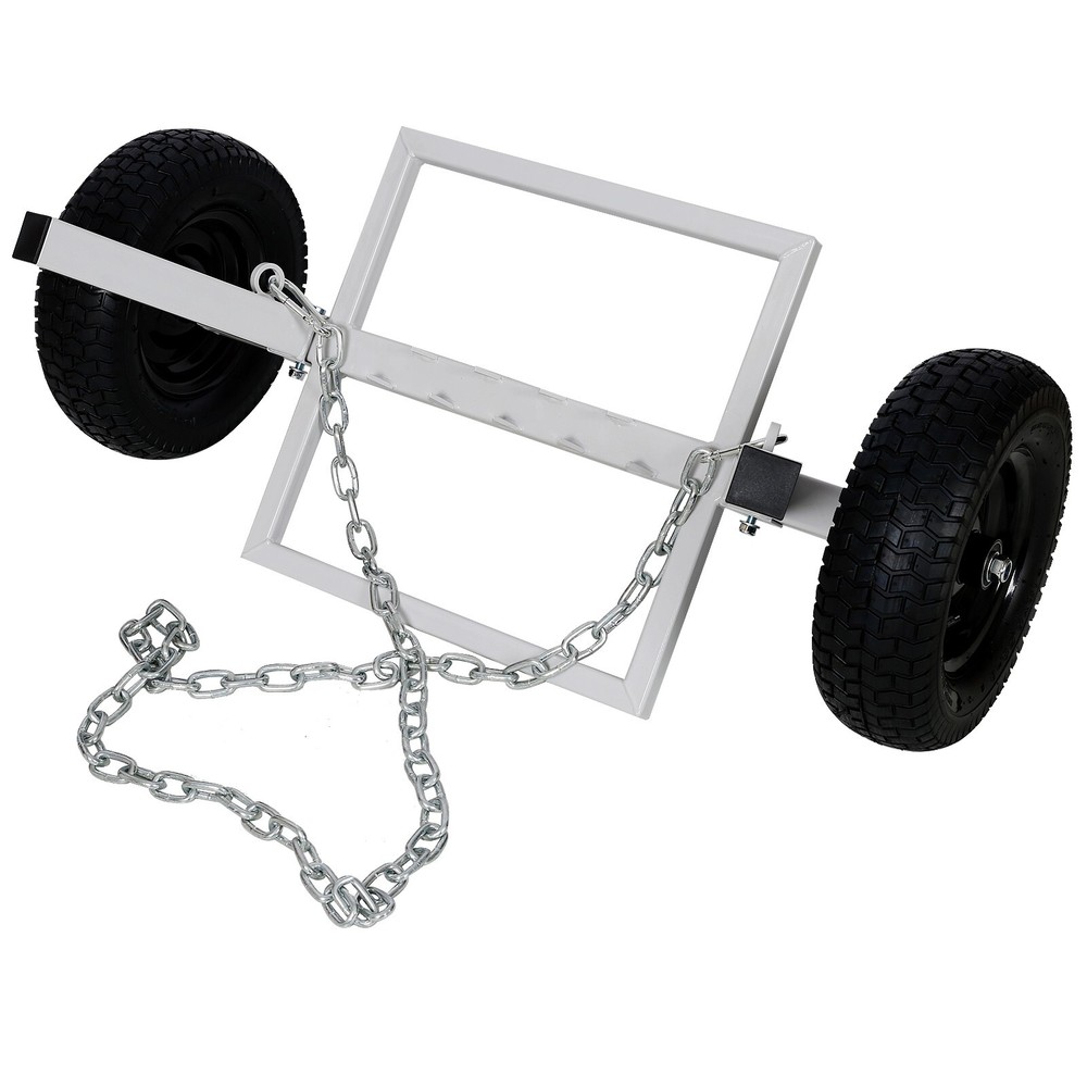 Heavy-Duty Log Dolly, Log Holder, White