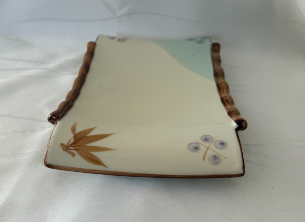 Gao Dang Porcelain Bamboo Edge Rectangular Platter