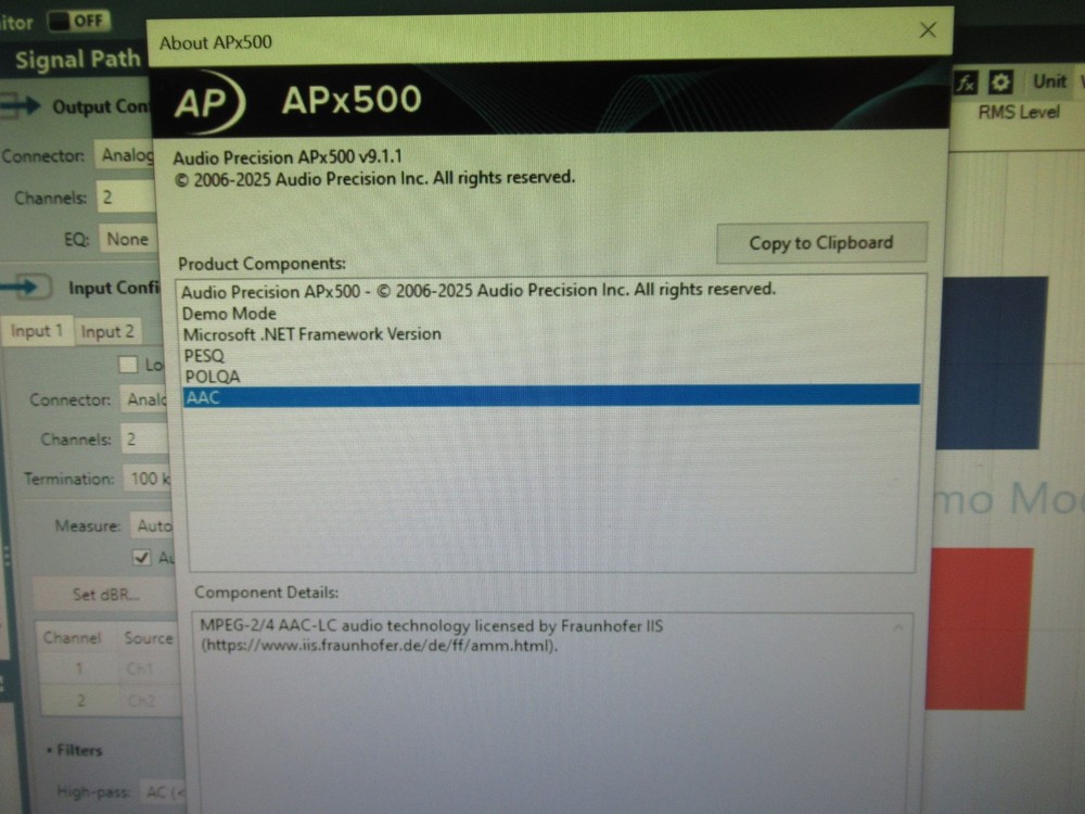 Audio Precision APx515 Audio Analyzer - B Series -