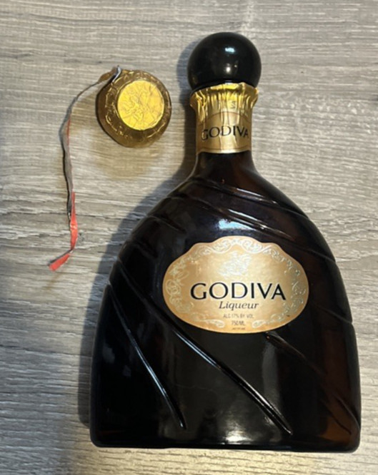 Godiva Liqueur - Empty Bottle - 750 ml - Glass