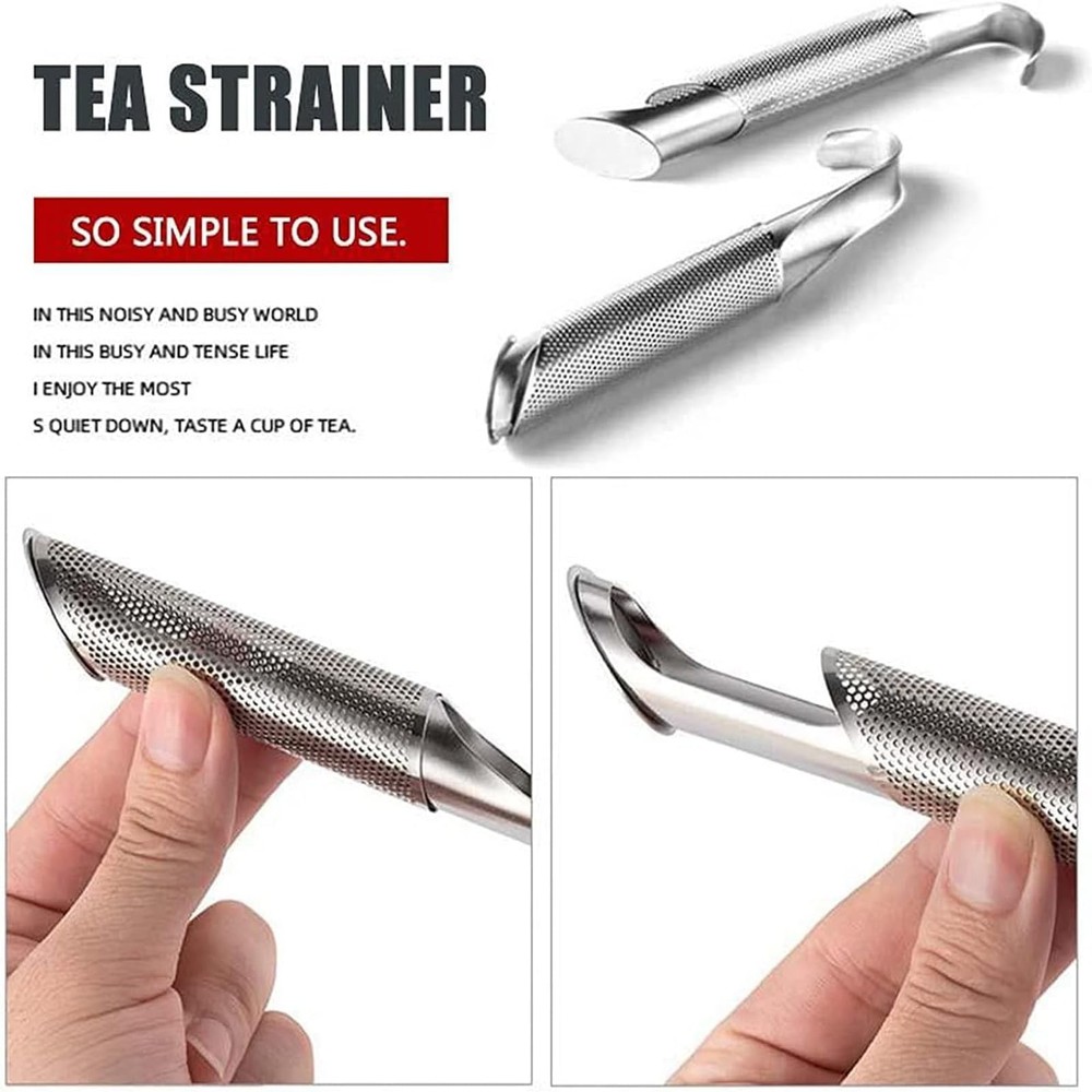 3PCS Stainless Steel Tea Diffuser Strainers, Long-handle Filters for Loose L...