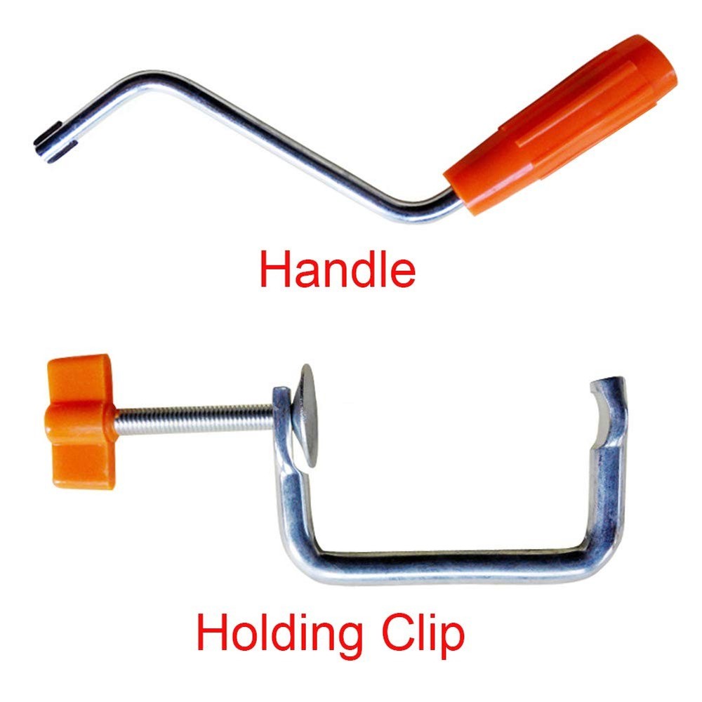 Pasta Machine Replacement Handle/Table Clamp,Pasta Holding Clip, Orange