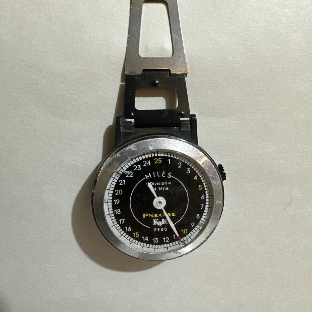 K&R PRECISE Pedo Vintage Pedometer Motion Activated Step Tracker