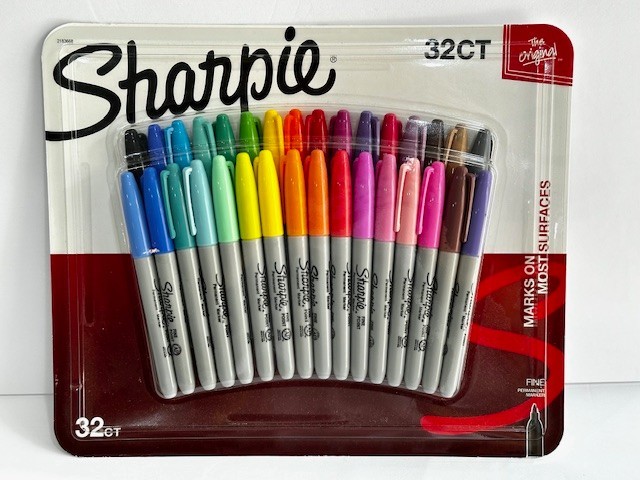 SHARPIE Permanent Markers Fine Point 32 Count (Multicolor)