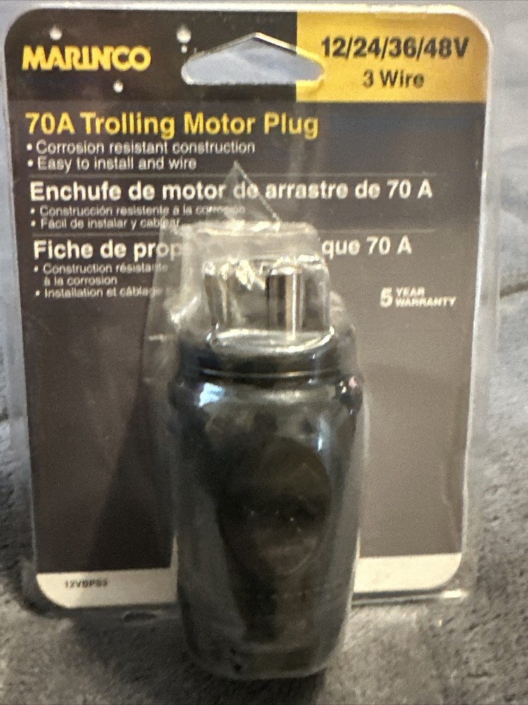 Marinco 70A Trolling Motor Plug 12VBPS3-NEW NEVER USED!!!!!!!