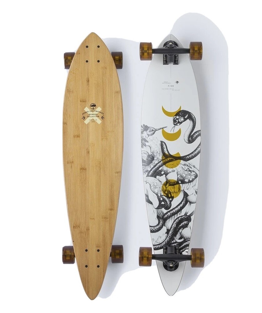Arbor Fish Bamboo 37" Longboard Complete Skateboard