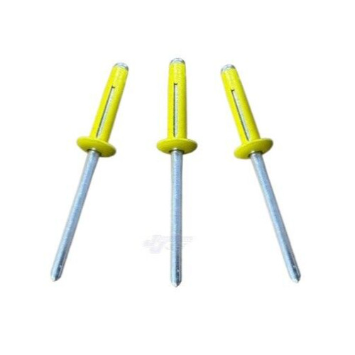 Small Head Yellow 3/16 Exploding Rivets Pop Rivet 50 ct. Tri-Fold Racing