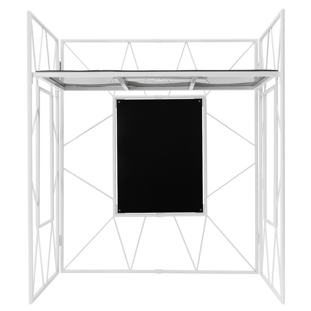 DJ Booth Portable DJ Facade Table Station Event Foldable Tabletop