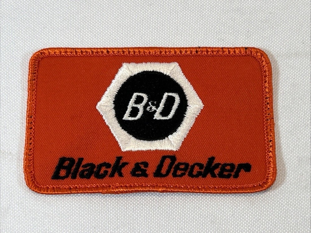 Vintage Trucker Snapback Hat Cap Patch Replacement Black & Decker Embroidered