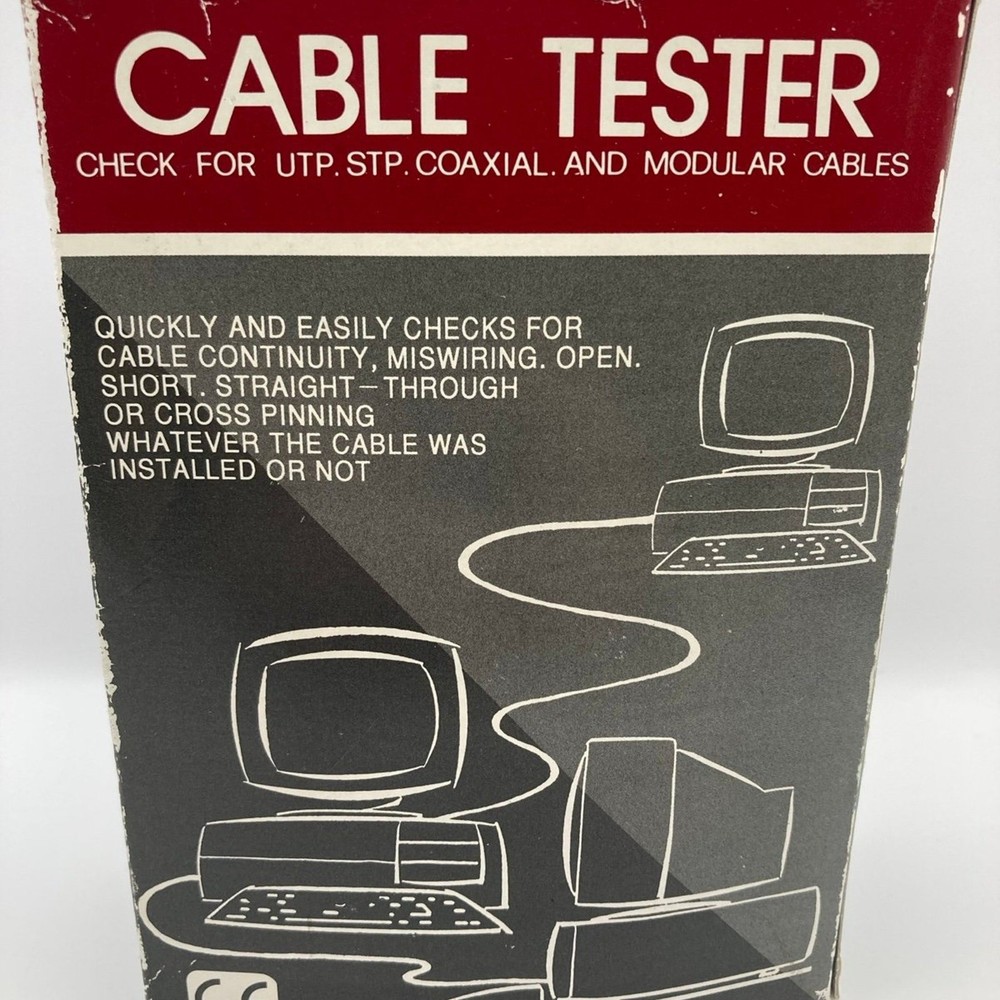 Cable Lan Enhanced Network Cable Tester & Terminator Zipper Case Nos